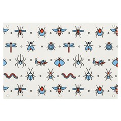 Insects Icons Square Seamless Pattern Banner And Sign 6  X 4  by Bedest