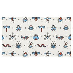 Insects Icons Square Seamless Pattern Banner And Sign 7  X 4  by Bedest