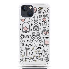 Big Collection With Hand Drawn Objects Valentines Day Iphone 13 Tpu Uv Print Case by Bedest