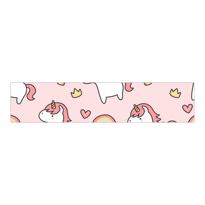 Cute Unicorn Rainbow Seamless Pattern Background Velvet Scrunchie