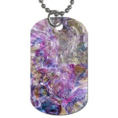 Abstract Pebbles Dog Tag (two Sides) by kaleidomarblingart