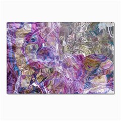 Abstract Pebbles Postcard 4 x 6  (pkg Of 10) by kaleidomarblingart