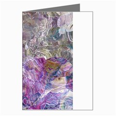 Abstract Pebbles Greeting Card by kaleidomarblingart