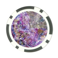 Abstract Pebbles Poker Chip Card Guard by kaleidomarblingart