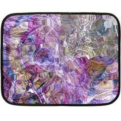 Abstract Pebbles Two Sides Fleece Blanket (mini) by kaleidomarblingart