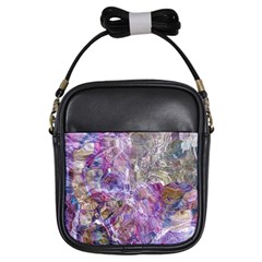 Abstract Pebbles Girls Sling Bag by kaleidomarblingart