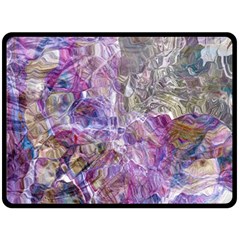 Abstract Pebbles Fleece Blanket (large) by kaleidomarblingart