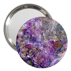 Abstract Pebbles 3  Handbag Mirrors by kaleidomarblingart