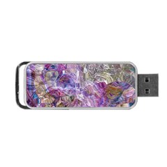 Abstract Pebbles Portable Usb Flash (one Side) by kaleidomarblingart