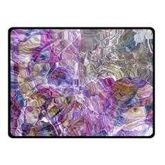 Abstract Pebbles Two Sides Fleece Blanket (small) by kaleidomarblingart