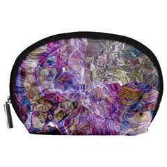 Abstract Pebbles Accessory Pouch (large) by kaleidomarblingart