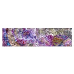 Abstract Pebbles Oblong Satin Scarf (16  X 60 ) by kaleidomarblingart