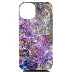 Abstract Pebbles Iphone 14 Black Uv Print Case by kaleidomarblingart