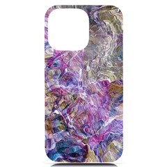 Abstract Pebbles Iphone 14 Pro Max Black Uv Print Case by kaleidomarblingart