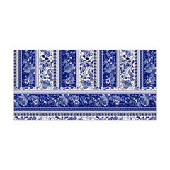 Vintage Persian Tiles Style Blue Stretchy Yoga Headbands by CoolDesigns