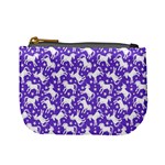 Blue Violet Unicorn Seamless Mini Coin Purse Front