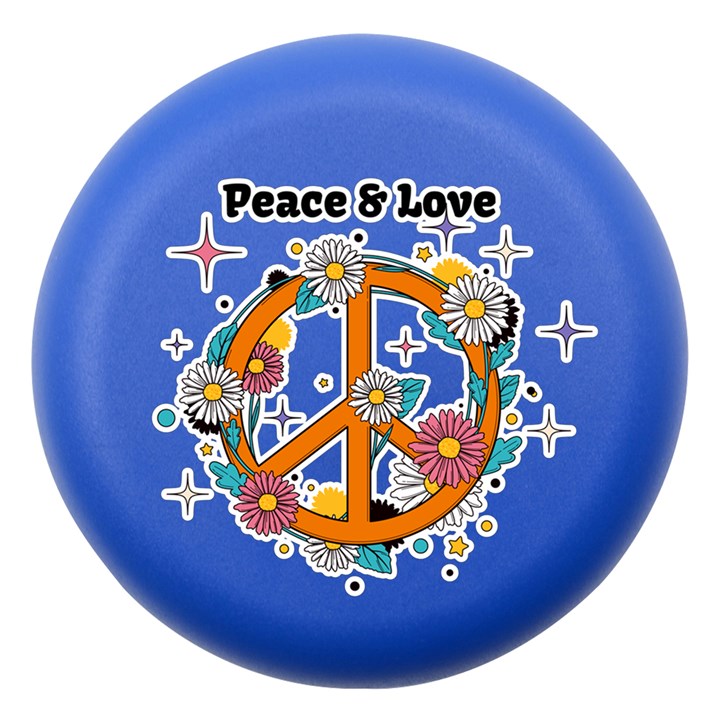 Peace & Love Blue Dento Box with Mirror