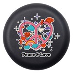 Peace & Love Black Dento Box with Mirror Front