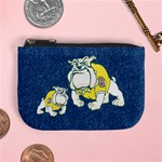 Dogs Pet Navy Blue Pattern Cute Coin Purse Front