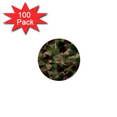 Abstract Vector Military Camouflage Background 1  Mini Buttons (100 Pack)  by Bedest