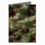 Abstract Vector Military Camouflage Background Greeting Cards (Pkg of 8) Left