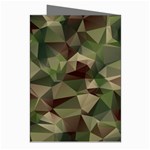 Abstract Vector Military Camouflage Background Greeting Cards (Pkg of 8) Right