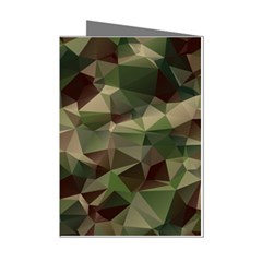 Abstract Vector Military Camouflage Background Mini Greeting Cards (pkg Of 8) by Bedest