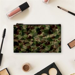 Abstract Vector Military Camouflage Background Cosmetic Bag (small) by Bedest