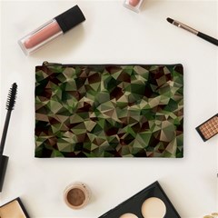 Abstract Vector Military Camouflage Background Cosmetic Bag (medium) by Bedest