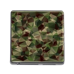 Abstract Vector Military Camouflage Background Memory Card Reader (square 5 Slot) by Bedest