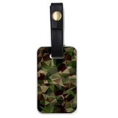 Abstract Vector Military Camouflage Background Luggage Tag (one Side) by Bedest