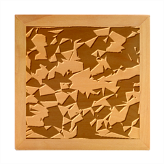 Abstract Vector Military Camouflage Background Wood Photo Frame Cube by Bedest