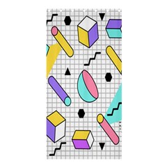 Tridimensional Pastel Shapes Background Memphis Style Shower Curtain 36  X 72  (stall)  by Bedest