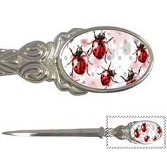 Ladybugs Pattern Texture Watercolor Letter Opener by Bedest