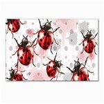 Ladybugs Pattern Texture Watercolor Postcards 5  x 7  (Pkg of 10) Front