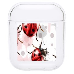 Ladybugs Pattern Texture Watercolor Hard Pc Airpods 1/2 Case by Bedest