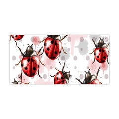 Ladybugs Pattern Texture Watercolor Yoga Headband by Bedest