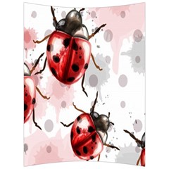 Ladybugs Pattern Texture Watercolor Back Support Cushion by Bedest