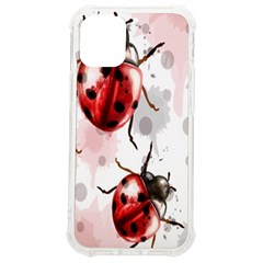 Ladybugs Pattern Texture Watercolor Iphone 12 Mini Tpu Uv Print Case	