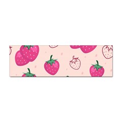 Seamless Strawberry Fruit Pattern Background Sticker Bumper (100 Pack) by Bedest