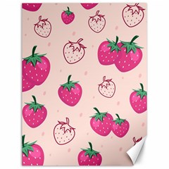 Seamless Strawberry Fruit Pattern Background Canvas 12  X 16  by Bedest