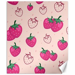 Seamless Strawberry Fruit Pattern Background Canvas 20  X 24  by Bedest