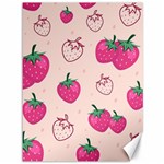 Seamless Strawberry Fruit Pattern Background Canvas 36  x 48  35.26 x46.15  Canvas - 1