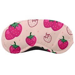 Seamless Strawberry Fruit Pattern Background Sleep Mask by Bedest