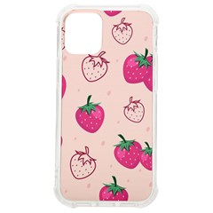 Seamless Strawberry Fruit Pattern Background Iphone 12 Mini Tpu Uv Print Case	 by Bedest