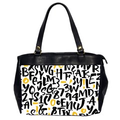 Letters Pattern Oversize Office Handbag (2 Sides)