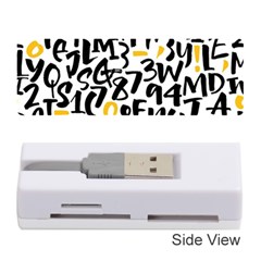 Letters Pattern Memory Card Reader (Stick)