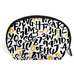 Letters Pattern Accessory Pouch (Large)