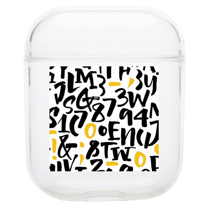 Letters Pattern Soft TPU AirPods 1/2 Case