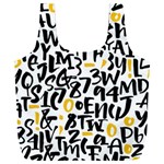 Letters Pattern Full Print Recycle Bag (XXL) Back